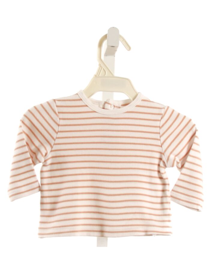 LITTLE ME  BROWN  STRIPED  KNIT LS SHIRT