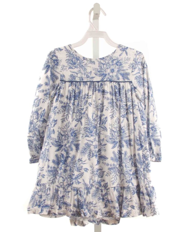 RUFFLE BUTTS  BLUE  FLORAL  DRESS