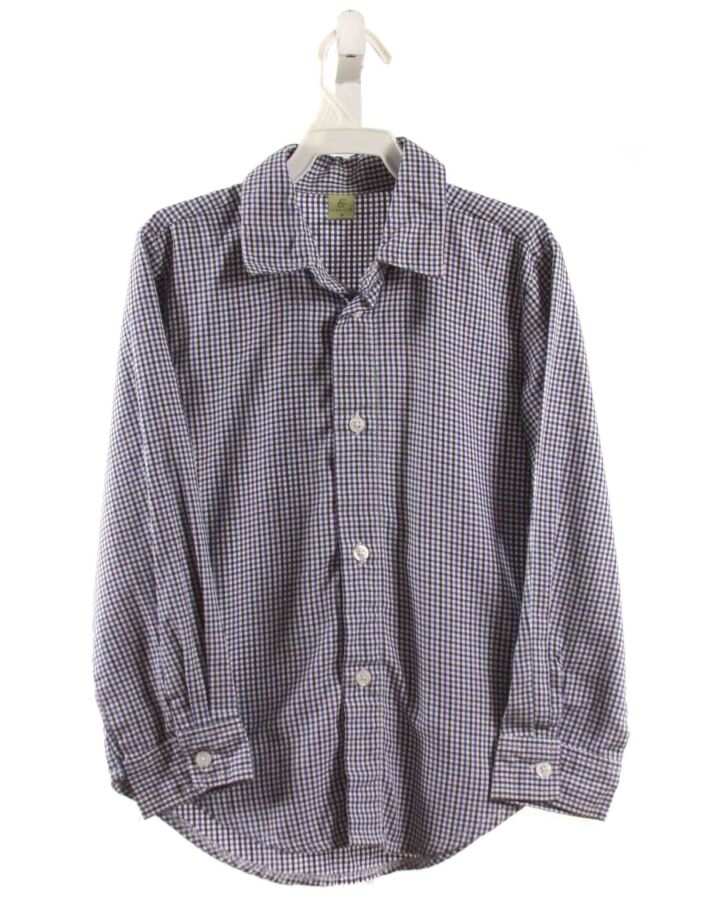 CLASS CLUB  NAVY  GINGHAM  DRESS SHIRT