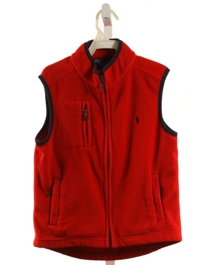 POLO BY RALPH LAUREN  RED FLEECE   VEST