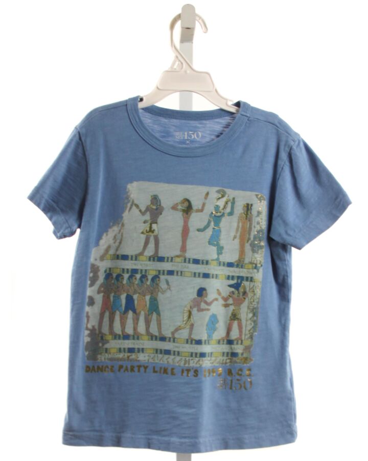 CREWCUTS  BLUE   PRINTED DESIGN T-SHIRT