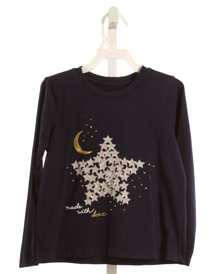 EGG  NAVY   APPLIQUED KNIT LS SHIRT