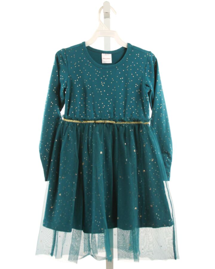 HANNA ANDERSSON  BLUE TULLE POLKA DOT PRINTED DESIGN DRESS