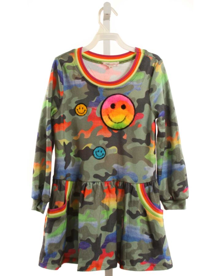 SARA SARA  MULTI-COLOR KNIT  PRINTED DESIGN DRESS