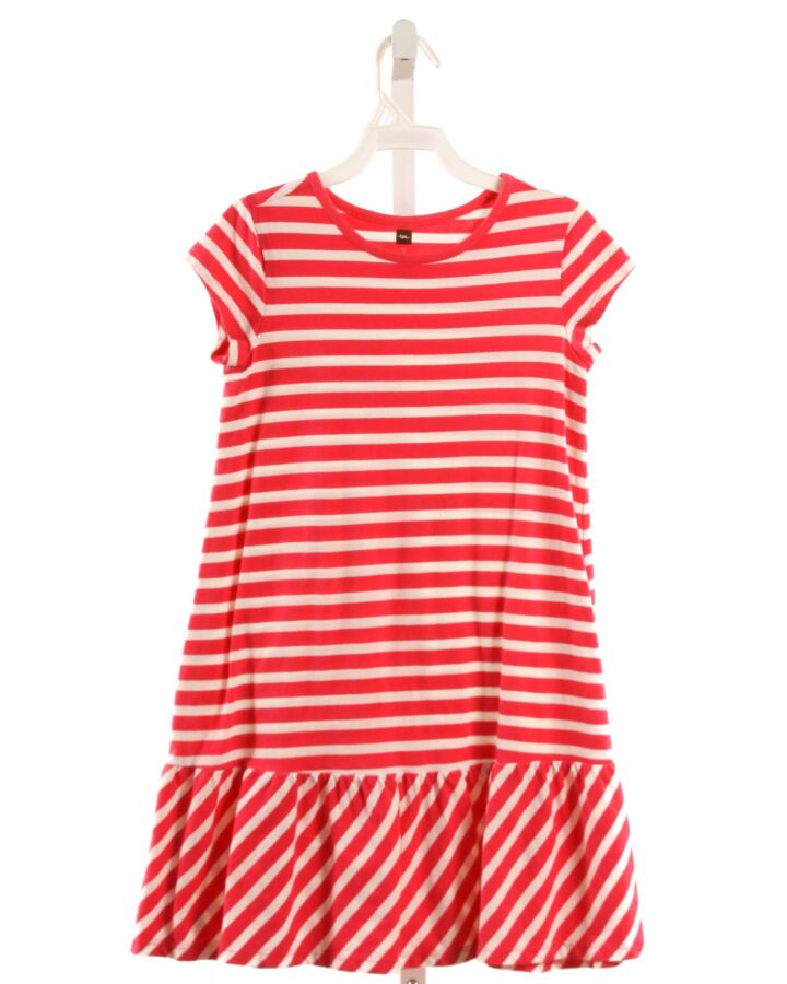 TEA  PINK KNIT STRIPED  DRESS