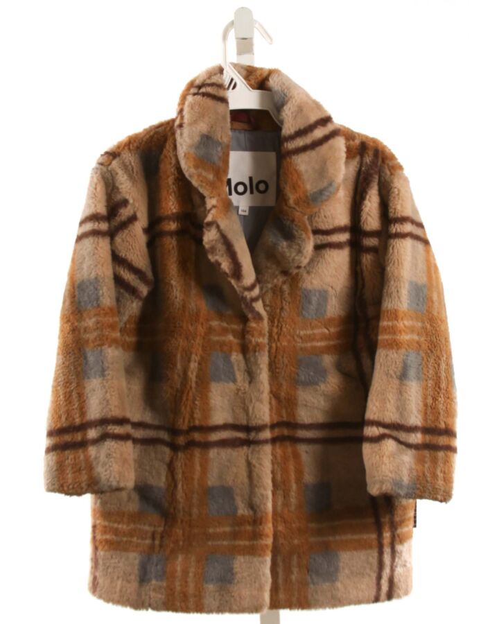 MOLO  BROWN FLEECE PLAID  OUTERWEAR