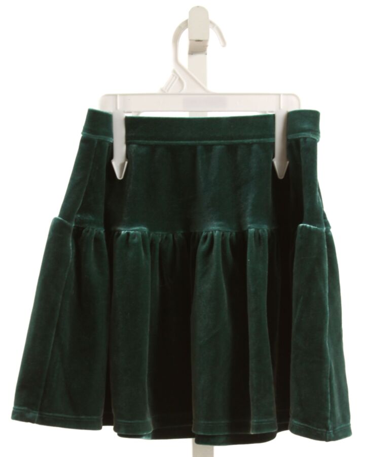 CREWCUTS  GREEN VELOUR   SKIRT