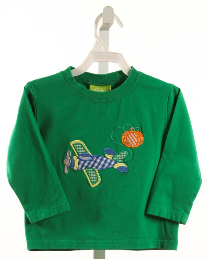 CLASSIC WHIMSY  GREEN   APPLIQUED T-SHIRT