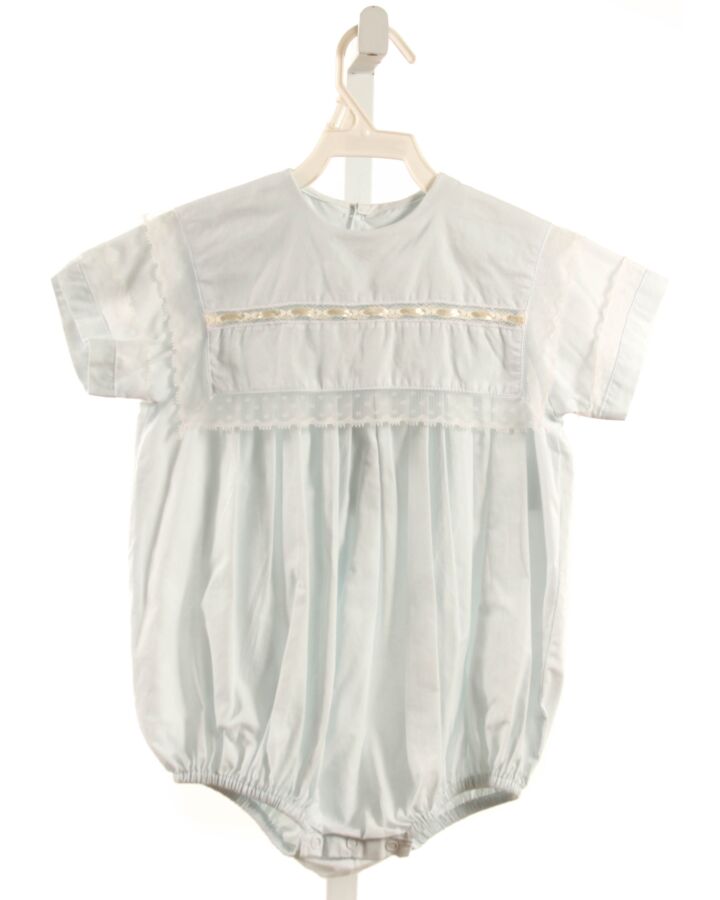 CECIL & LOU  LT BLUE    DRESSY BUBBLE WITH LACE TRIM