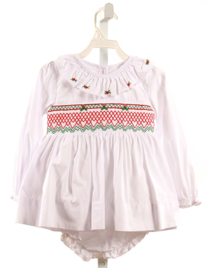 CECIL & LOU  WHITE   SMOCKED 2-PIECE OUTFIT