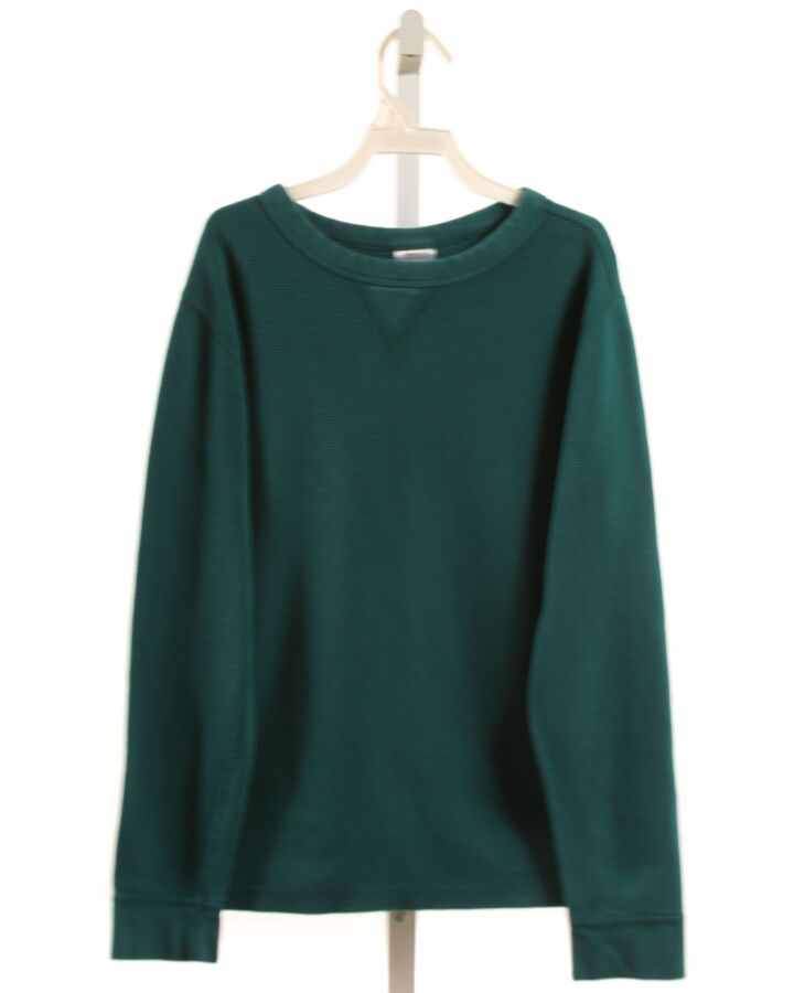 HANNA ANDERSSON  GREEN    KNIT LS SHIRT