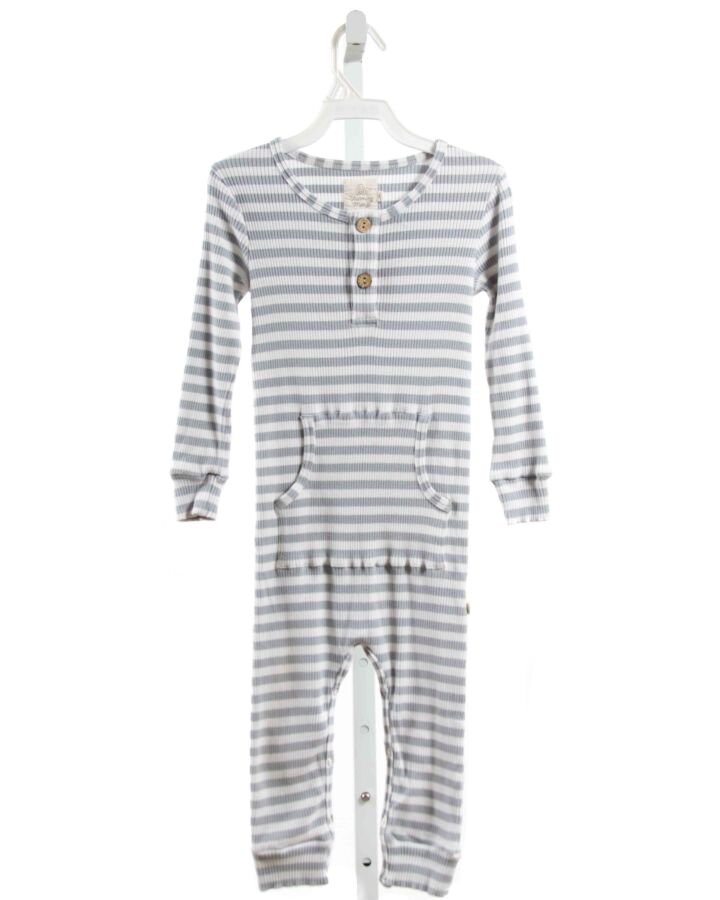 CHARMING MARY  GRAY  STRIPED  LOUNGEWEAR