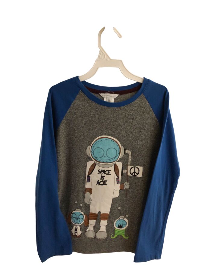 LITTLE MARC JACOBS  GRAY   PRINTED DESIGN T-SHIRT