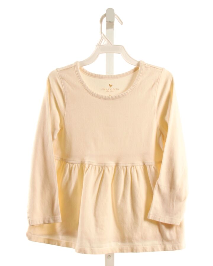 PINK CHICKEN  CREAM    KNIT LS SHIRT