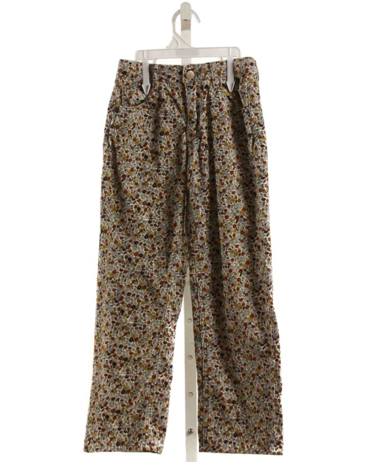 ZARA  MULTI-COLOR CORDUROY FLORAL  PANTS