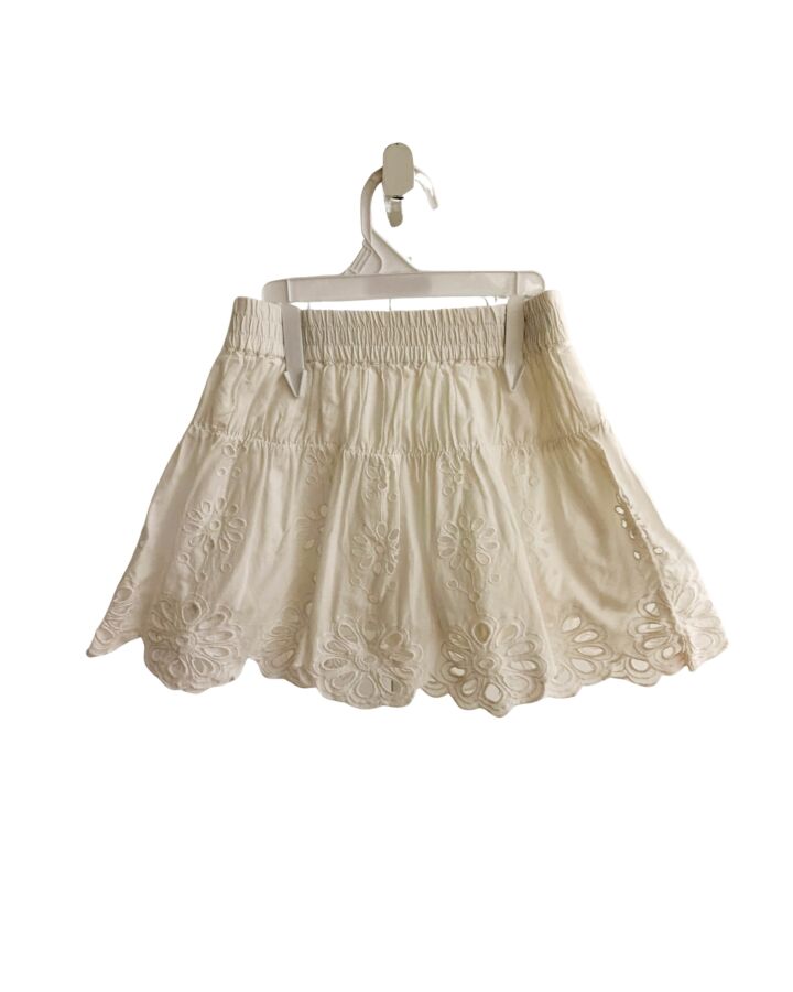 ZARA  WHITE EYELET   SKIRT