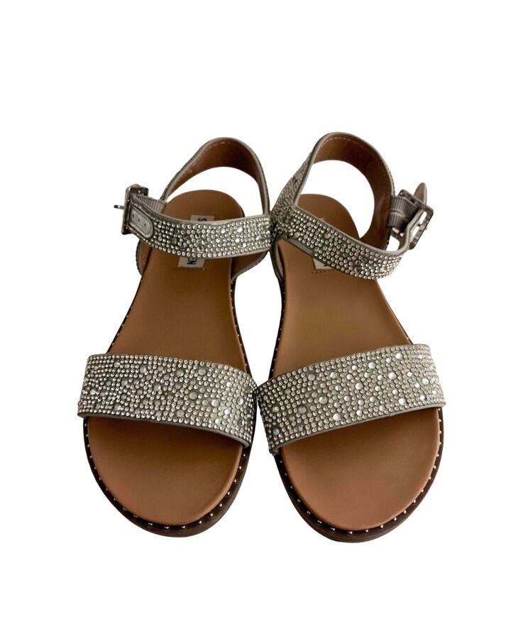 STEVE MADDEN SILVER SANDALS  *EUC SIZE CHILD 4
