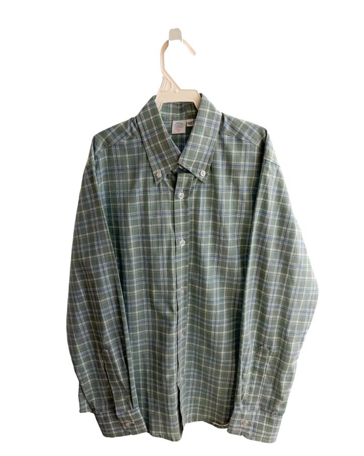 MARY & GRACE  GREEN  PLAID  DRESS SHIRT