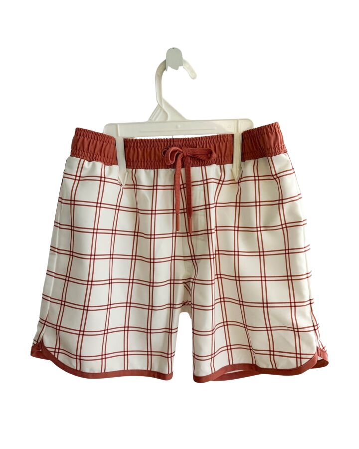 MINNOW  PINK  WINDOWPANE  SWIM TRUNKS