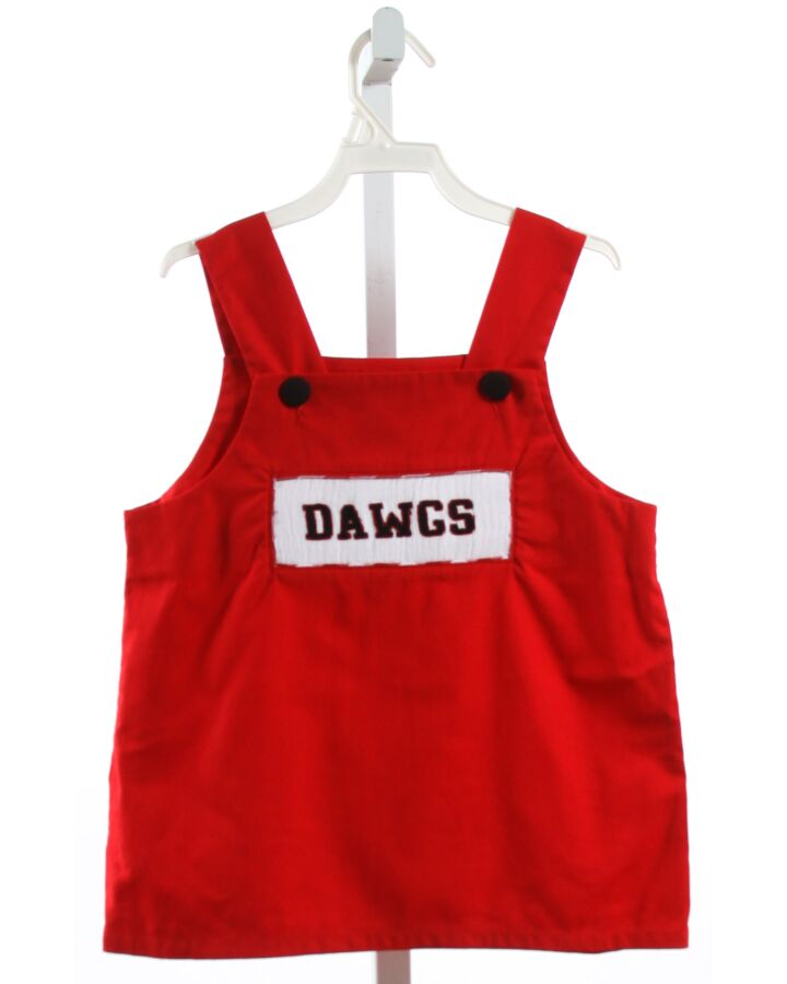 SOUTHERN SUNSHINE KIDS  RED   SMOCKED SLEEVELESS SHIRT