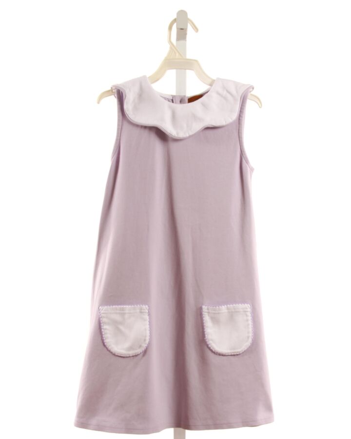 MILLIE JAY  LAVENDER    KNIT DRESS WITH PICOT STITCHING