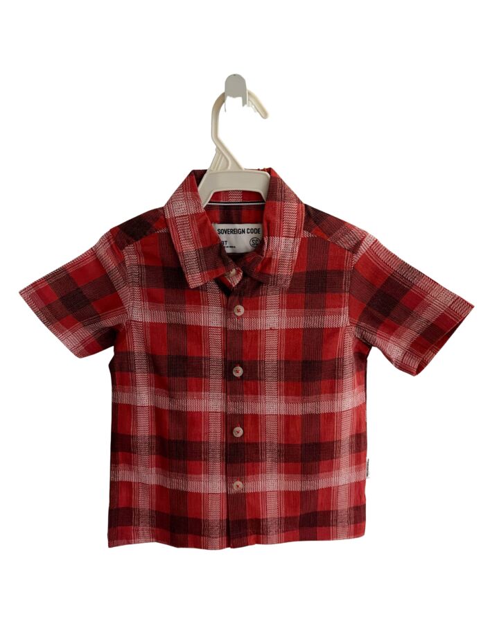 SOVEREIGN CODE  RED  PLAID  DRESS SHIRT