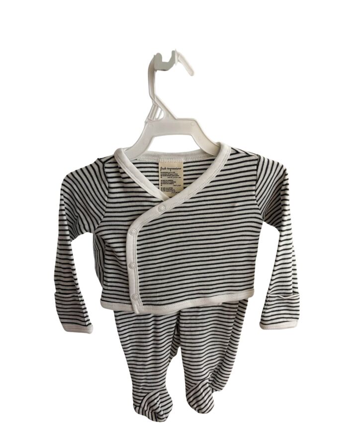 FIRST IMPRESSIONS BLUE STRIPED 2-PIECE OUTFIT