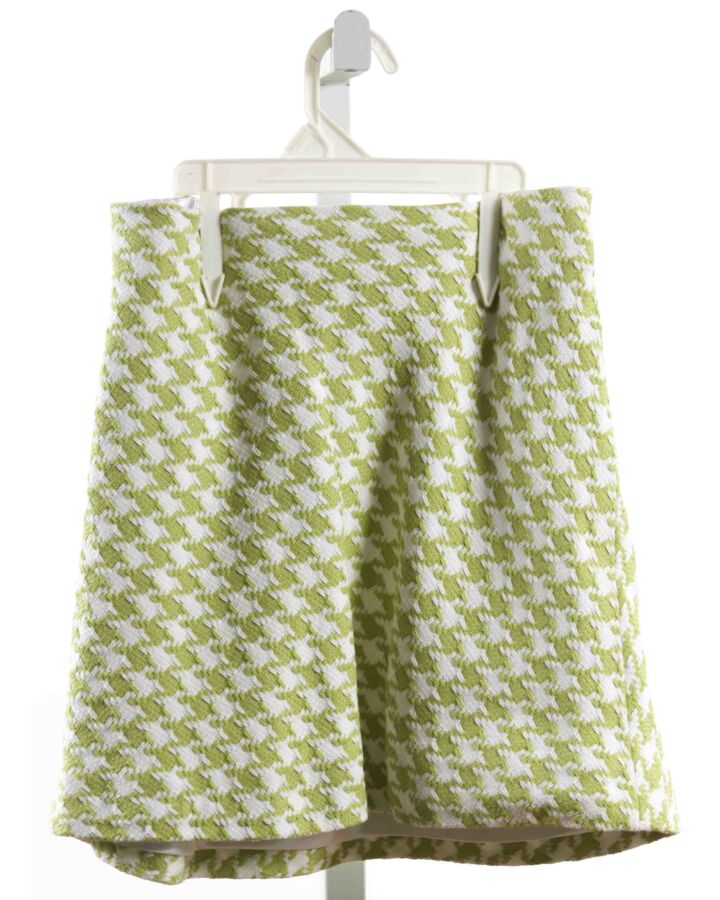 HELENA  LT GREEN  HOUNDSTOOTH  SKIRT