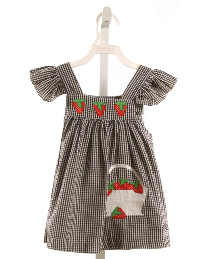 SAMARA  BLACK SEERSUCKER GINGHAM  DRESS