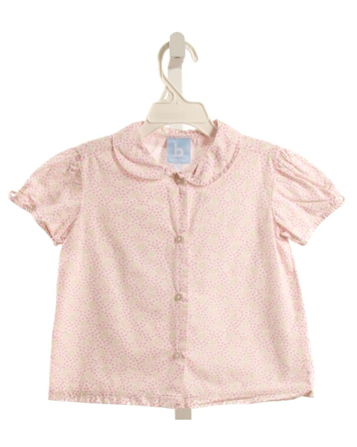 BELLA BLISS  PINK  FLORAL  SHIRT-SS