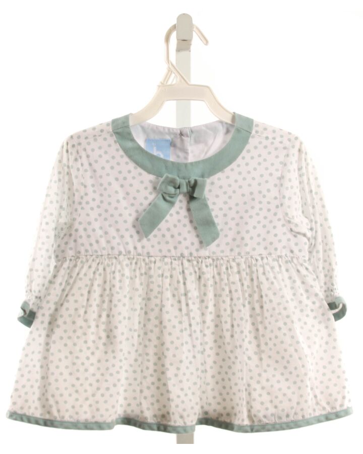 BELLA BLISS  WHITE  POLKA DOT  SHIRT-LS