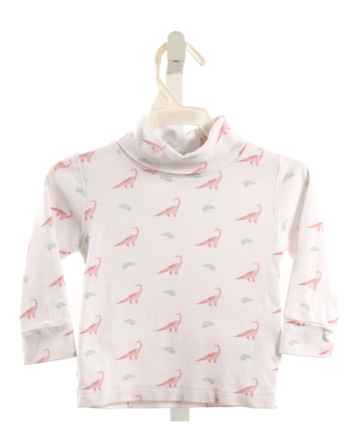 LITTLE ENGLISH  WHITE   PRINTED DESIGN KNIT LS SHIRT