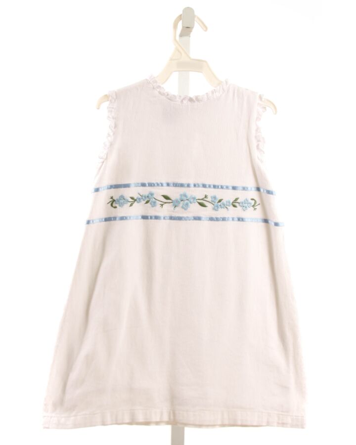 THE OAKS APPAREL   WHITE PIQUE   DRESS WITH EYELET TRIM
