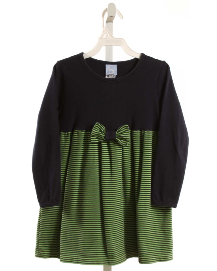 BELLA BLISS  GREEN KNIT STRIPED  DRESS
