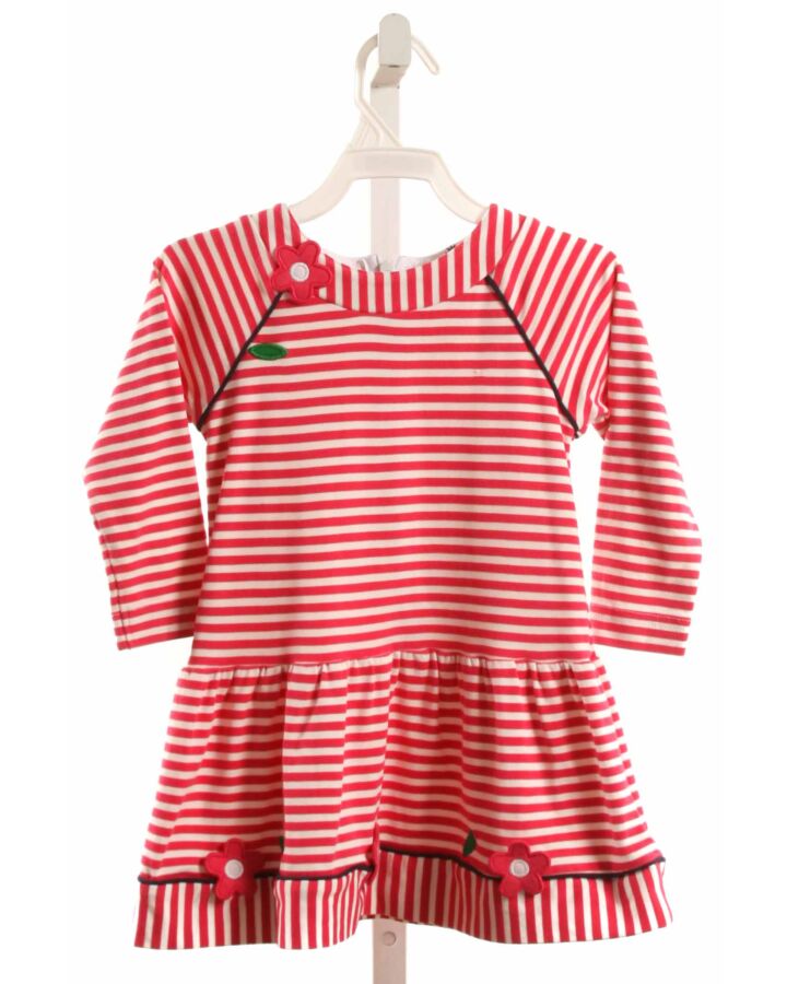 FLORENCE EISEMAN  PINK KNIT STRIPED  DRESS