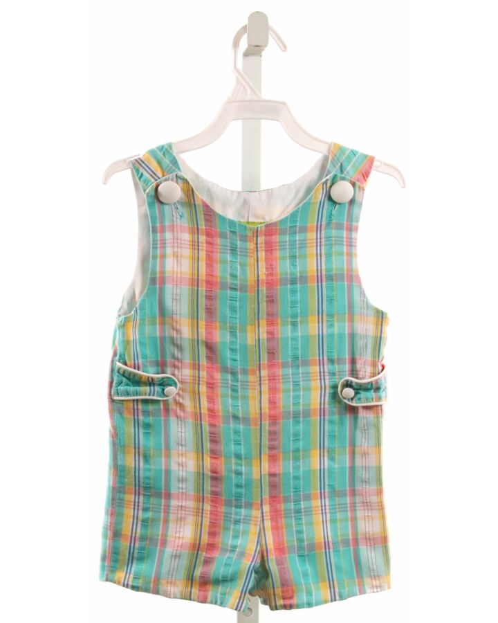 STELLYBELLY  AQUA SEERSUCKER PLAID  JON JON