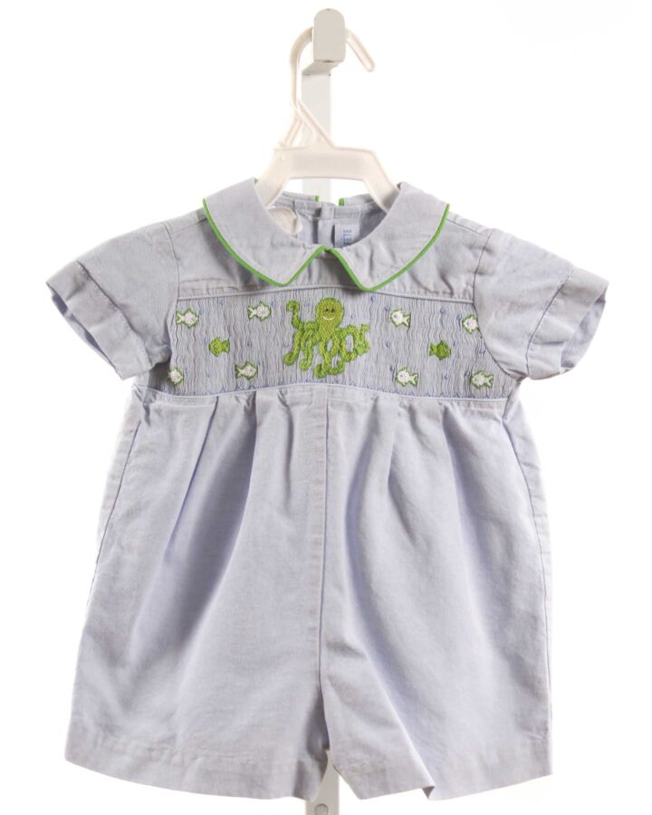 VIVE LA FETE  CHAMBRAY   SMOCKED SHORTALL