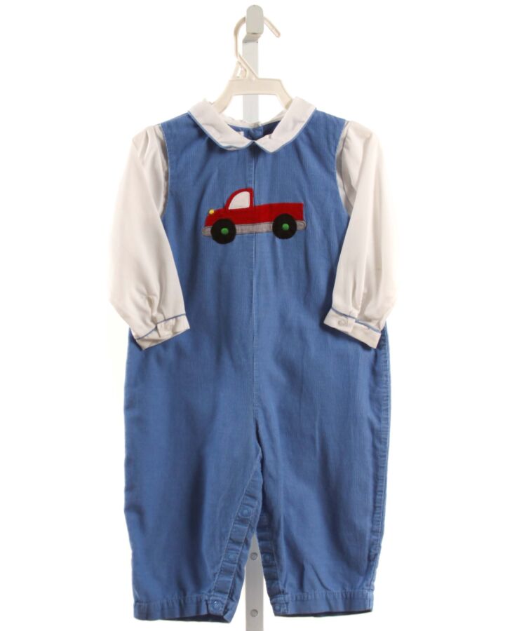 PETIT POMME  BLUE   APPLIQUED ROMPER