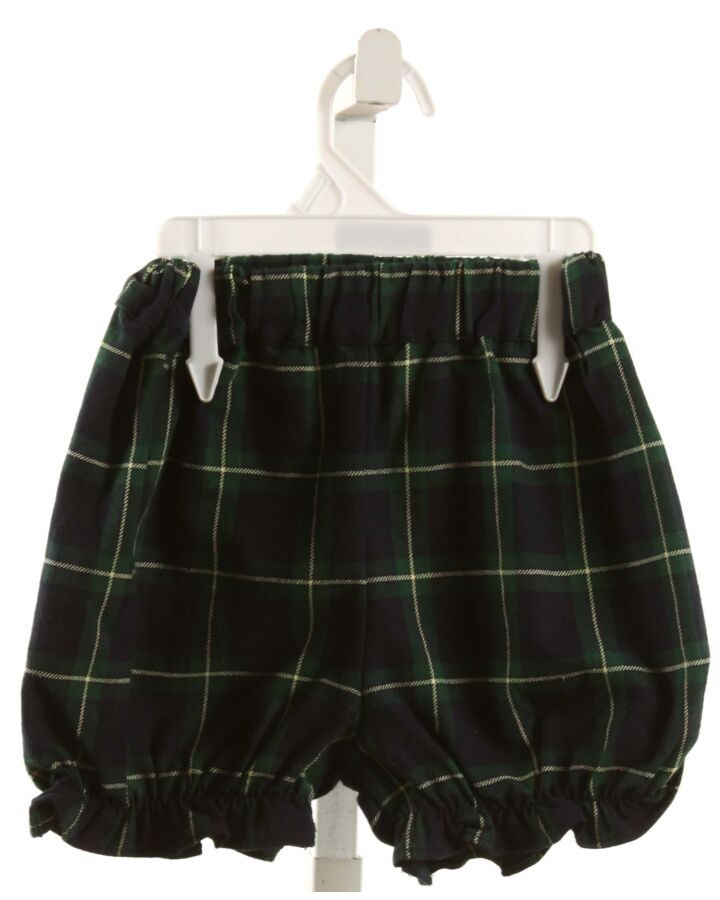 THE BEAUFORT BONNET COMPANY  FOREST GREEN  PLAID  BLOOMERS