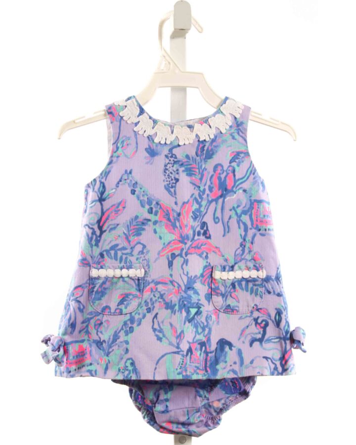 LILLY PULITZER  PURPLE  FLORAL  2-PIECE OUTFIT