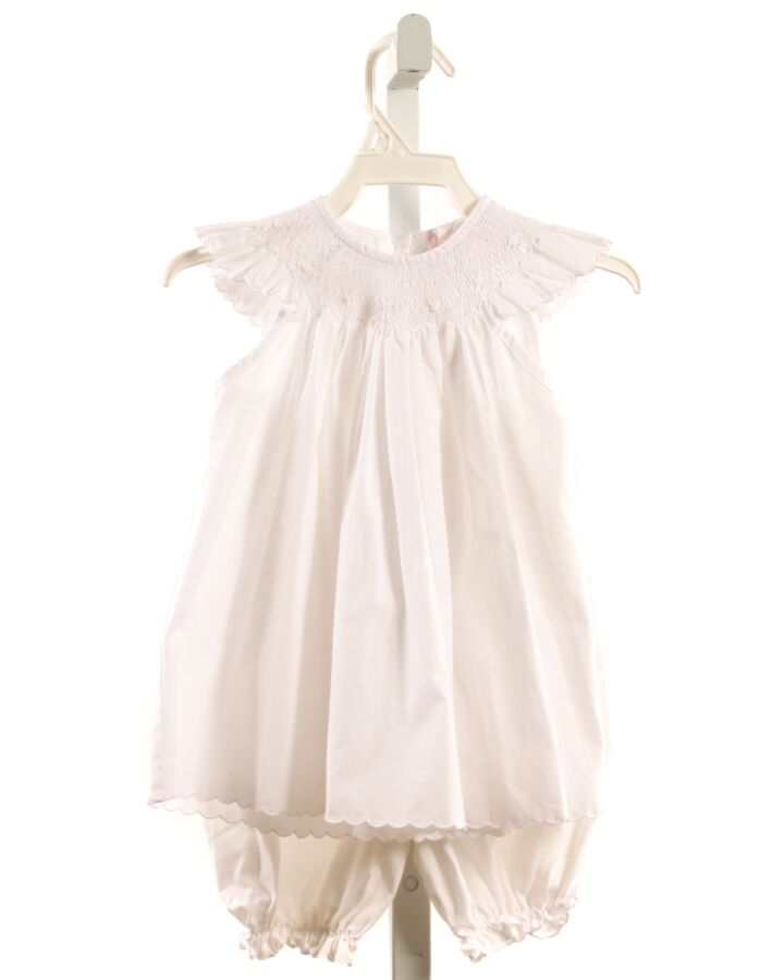 SOPHIE DESS  WHITE   SMOCKED 2-PIECE OUTFIT
