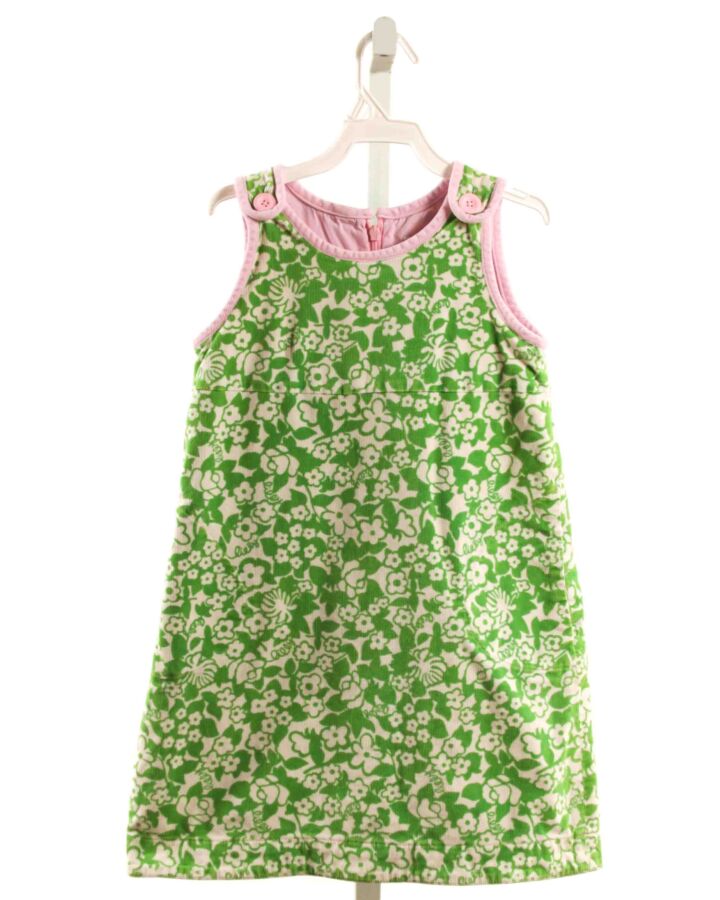 LILLY PULITZER  GREEN CORDUROY FLORAL  DRESS
