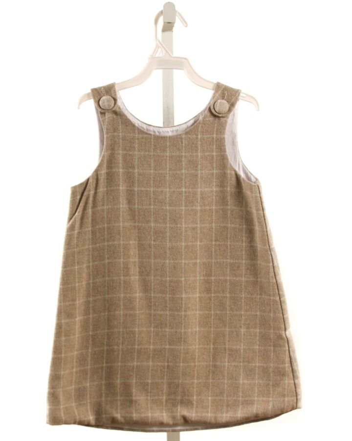 HANNAH KATE  BROWN  WINDOWPANE  DRESS