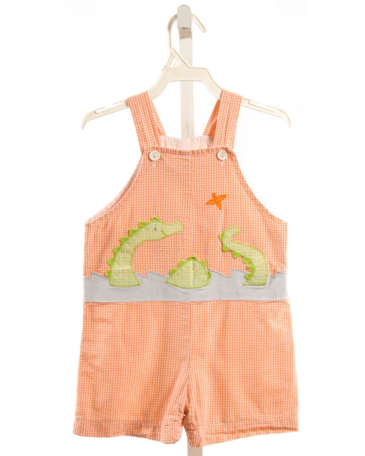FUNTASIA TOO  ORANGE  GINGHAM APPLIQUED JON JON