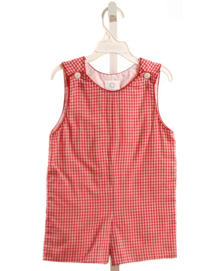 THE PROPER PEONY  RED  GINGHAM  JON JON