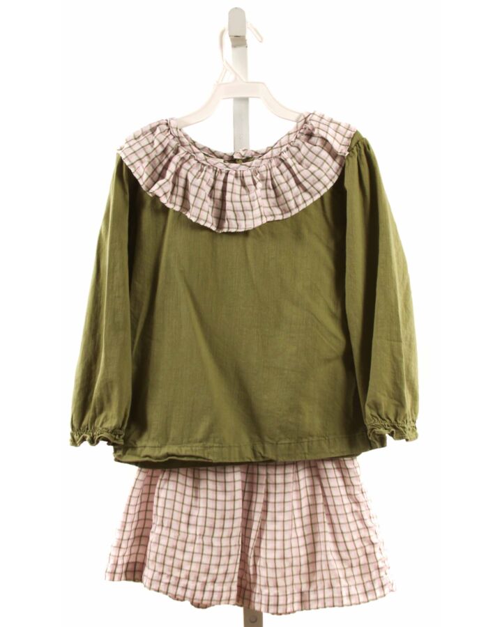 THE OAKS APPAREL   GREEN    2-PIECE OUTFIT WITH RUFFLE