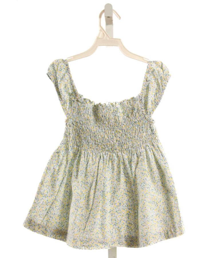 BELLA BLISS  YELLOW  FLORAL  SLEEVELESS SHIRT