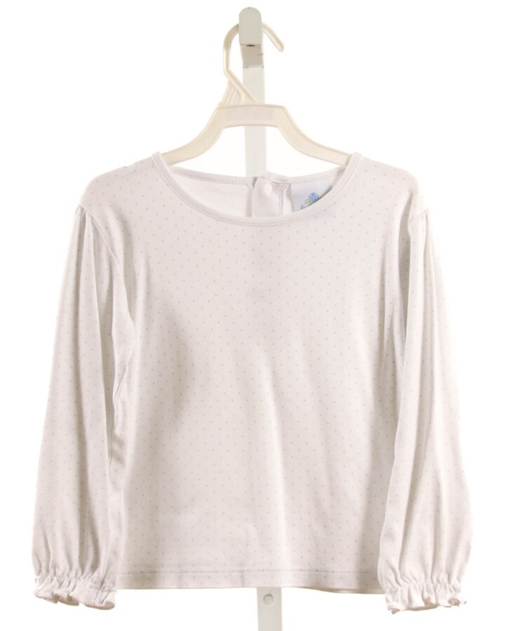 EYELET & IVY  WHITE  POLKA DOT  KNIT LS SHIRT