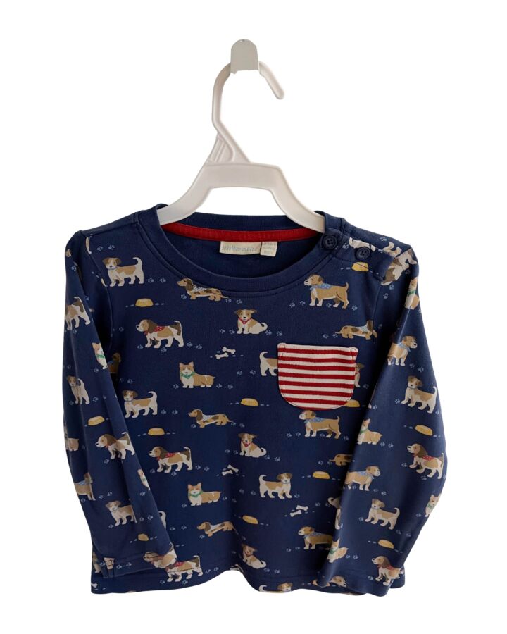 JOJO MAMAN BEBE  BLUE    KNIT LS SHIRT