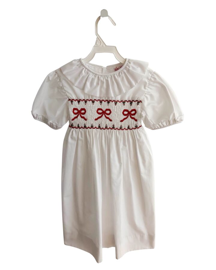 ORIENT EXPRESSED  WHITE   SMOCKED DRESS